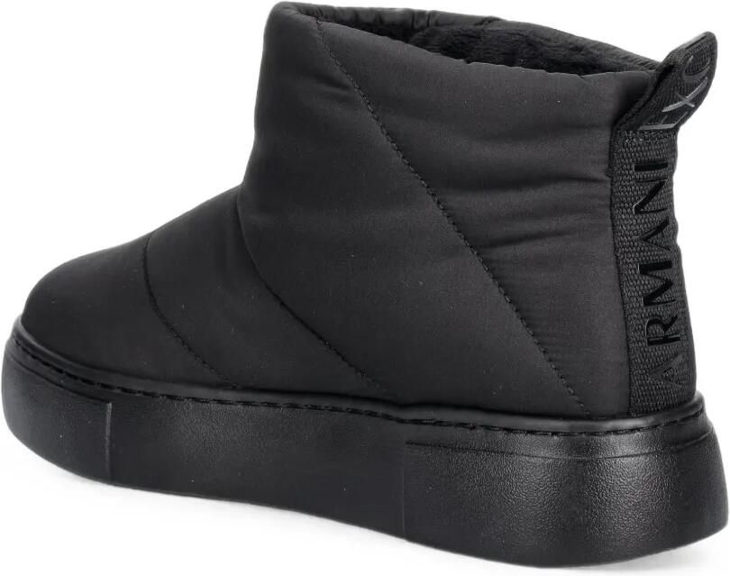 Armani Exchange quilted logo-print boots Zwart - Foto 3