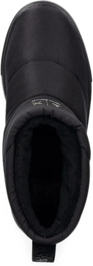 Armani Exchange quilted logo-print boots Zwart - Foto 4