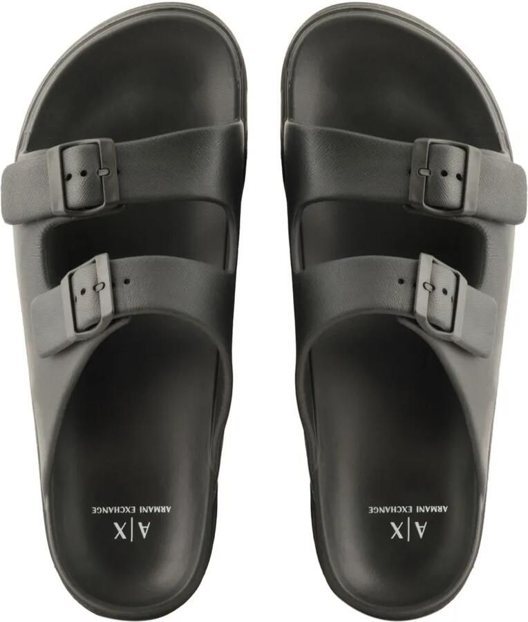 Armani Exchange Sandalen met dubbele bandjes Zwart - Foto 2