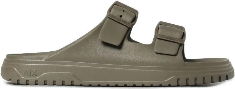 Armani Exchange Sandalen met gespsluiting Groen