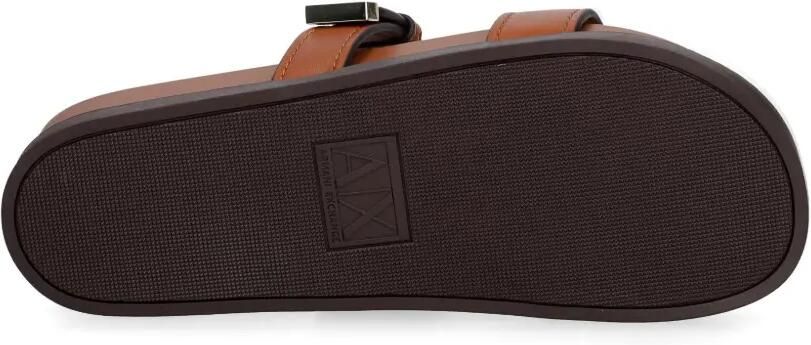Armani Exchange Slippers met gesp Beige - Foto 5