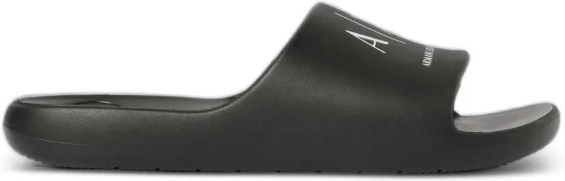 Armani Exchange Slippers met logoprint Zwart
