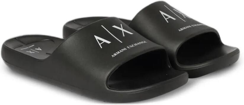 Armani Exchange Slippers met logoprint Zwart - Foto 3