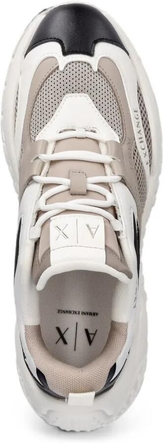 Armani Exchange Sneakers met logodetail en vlakken Wit