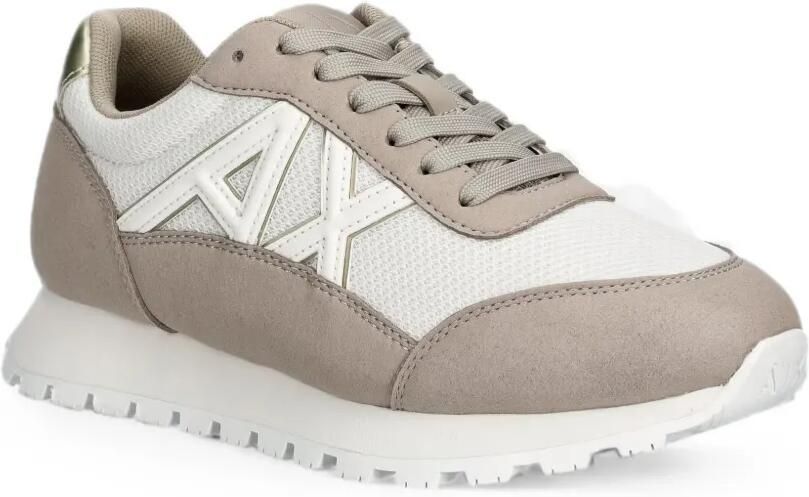 Armani Exchange Sneakers met logopatch Beige - Foto 3