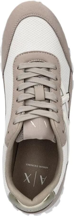 Armani Exchange Sneakers met logopatch Beige - Foto 4