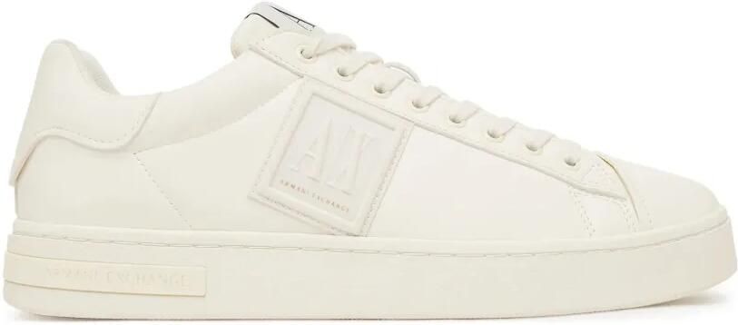 Armani Exchange Sneakers met logopatch Beige