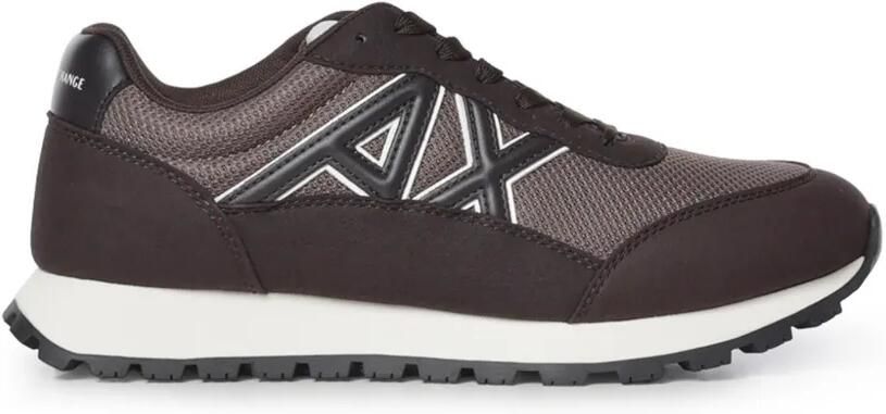 Armani Exchange Sneakers met logopatch Bruin