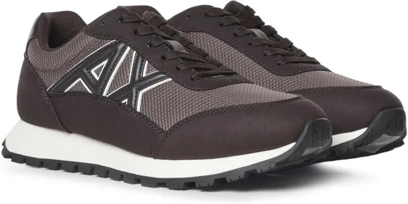 Armani Exchange Sneakers met logopatch Bruin - Foto 3
