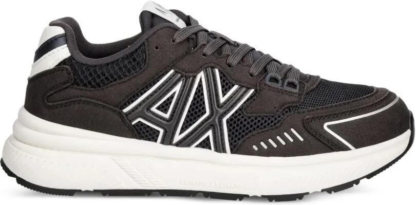Armani Exchange Sneakers met logopatch Grijs