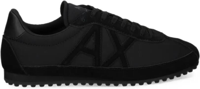 Armani Exchange Sneakers met logopatch Zwart