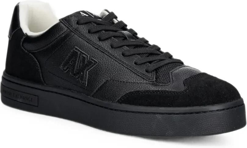 Armani Exchange Sneakers met logopatch Zwart