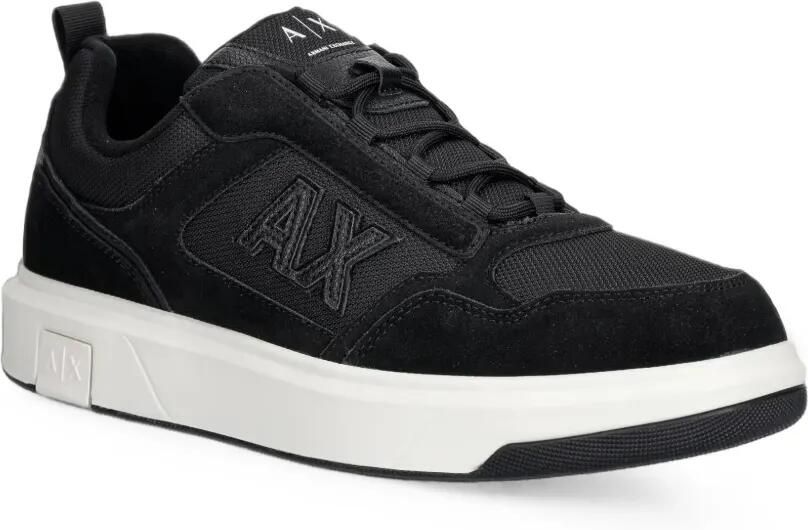 Armani Exchange Sneakers met logopatch Zwart