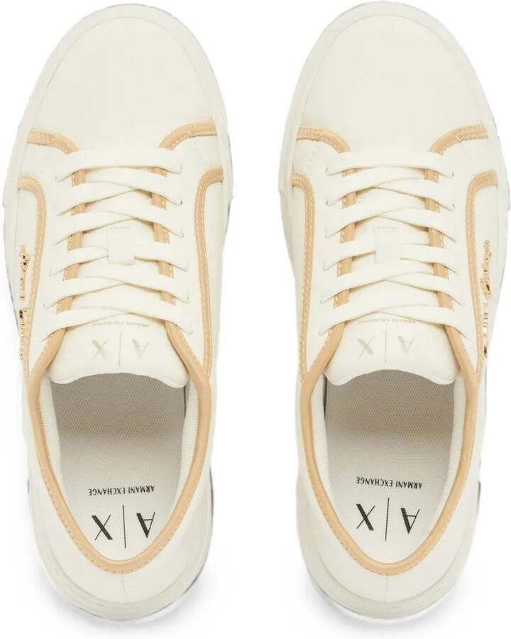 Armani Exchange Sneakers met logoplakkaat Wit - Foto 2