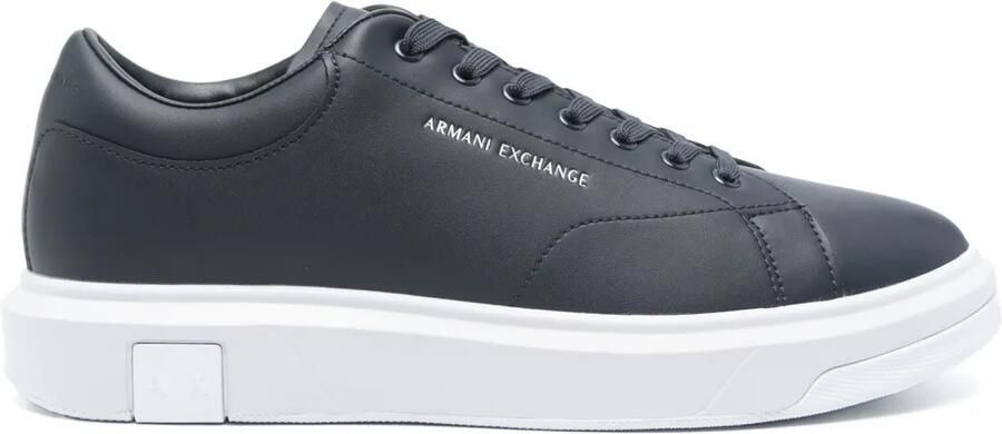 Armani Exchange Sneakers met logoprint Blauw