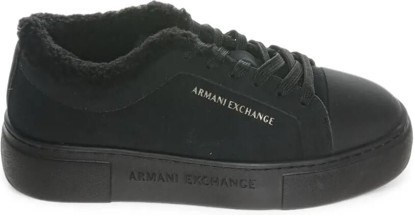 Armani Exchange Sneakers met logoprint Zwart