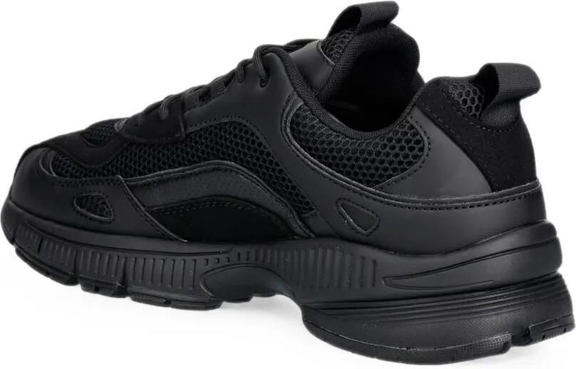 Armani Exchange Sneakers met mesh vlakken Zwart