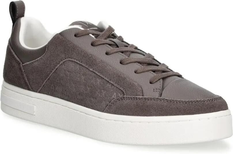 Armani Exchange Sneakers met monogram-print en vlakken Bruin - Foto 2
