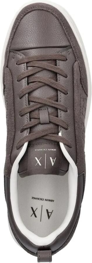 Armani Exchange Sneakers met monogram-print en vlakken Bruin - Foto 4