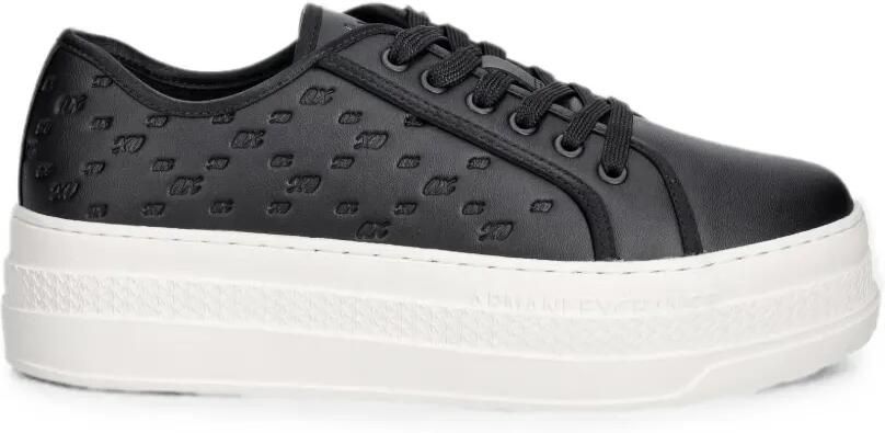 Armani Exchange Sneakers met plateauzool Zwart