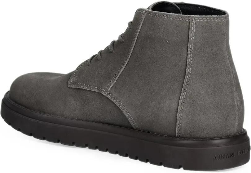 Armani Exchange suede lace-up boots Grijs - Foto 3