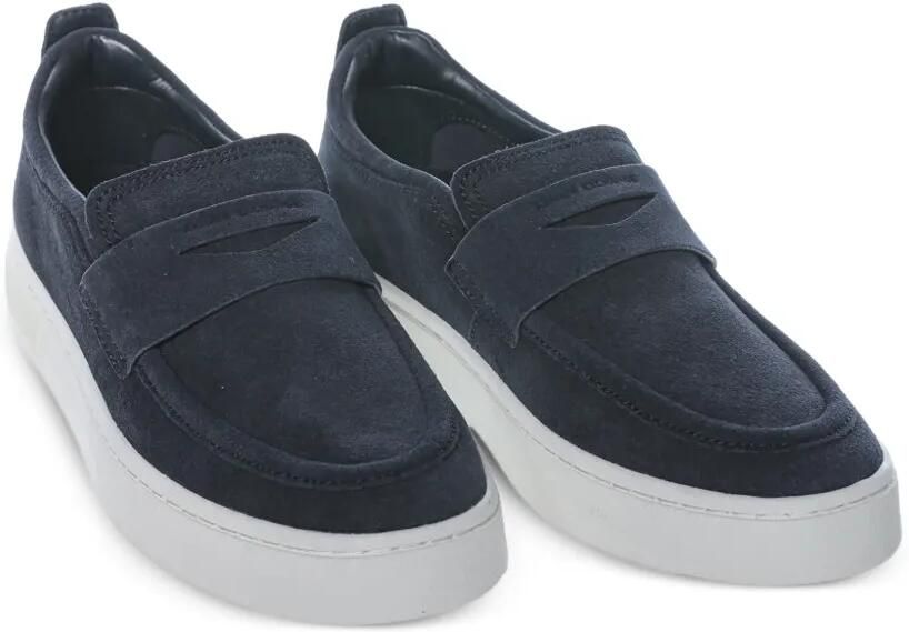 Armani Exchange Suède loafers Blauw