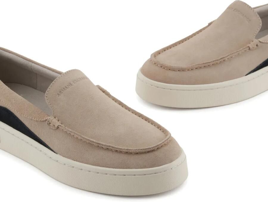 Armani Exchange Suède slip-on sneakers Beige - Foto 3