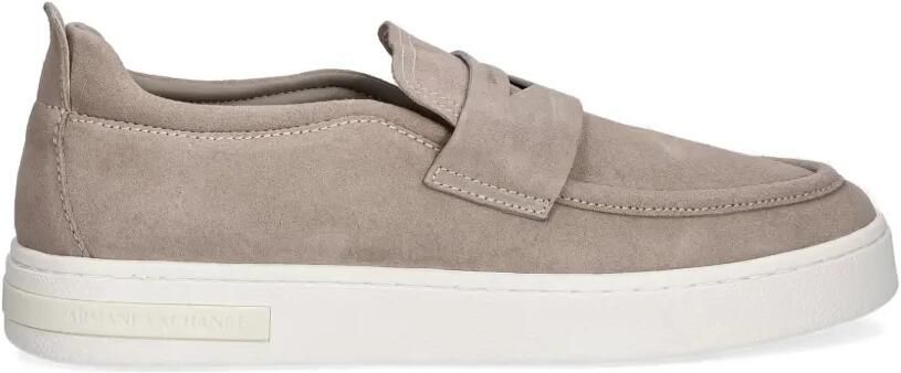 Armani Exchange Suède slip-on sneakers Beige