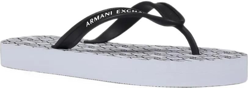 Armani Exchange Teenslippers met logoprint Wit - Foto 4