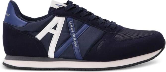 Armani Exchange AX sneakers met vlakken Blauw