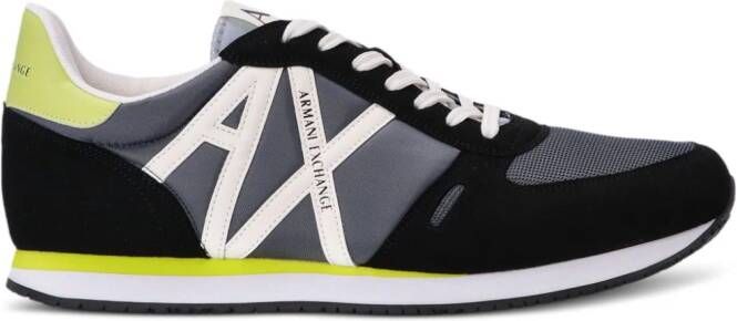 Armani Exchange AX sneakers met vlakken Geel