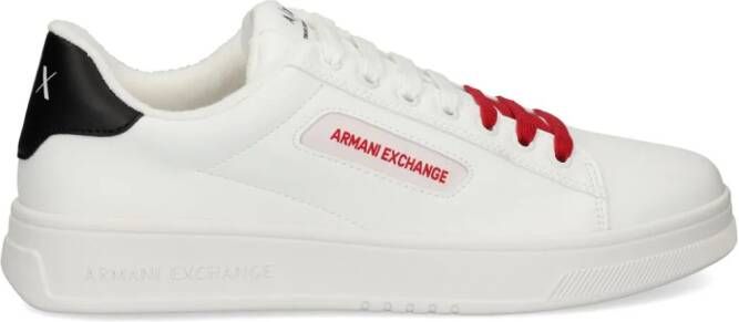 Armani Exchange Sneakers met dubbelkleurige veters Wit