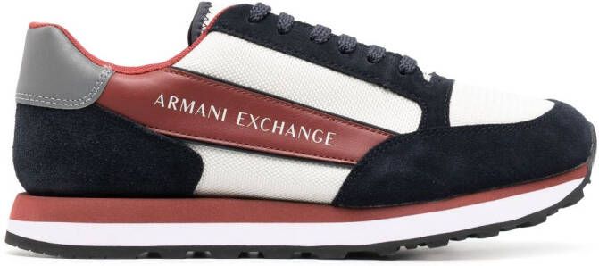Armani Exchange Sneakers met vlakken Wit