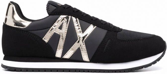 Armani Exchange Sneakers met logoprint Zwart