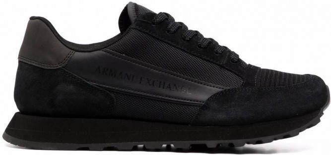 Armani Exchange Sneakers met logoprint Zwart