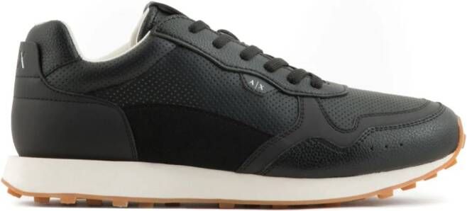 Armani Exchange Sneakers met geperforeerde vlakken Zwart