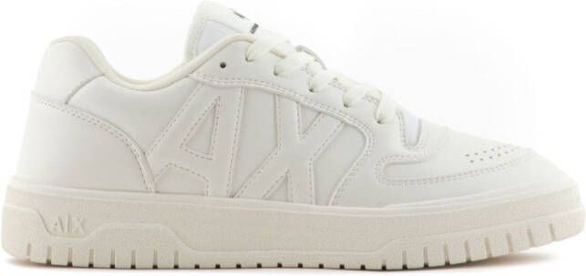 Armani Exchange Sneakers met logo-reliëf Wit