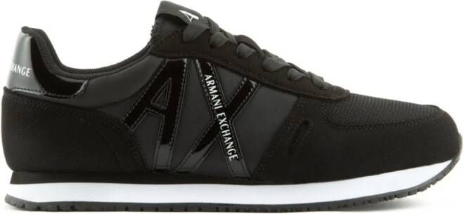 Armani Exchange Sneakers met logo-reliëf Zwart