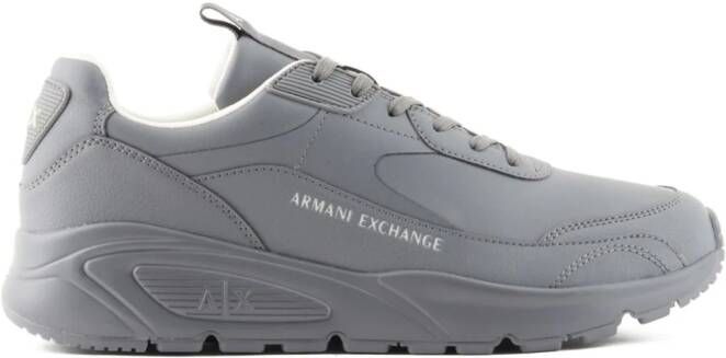 Armani Exchange Sneakers met logoprint Grijs