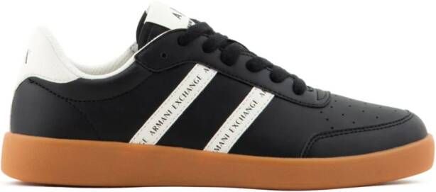 Armani Exchange Sneakers met logoprint Zwart