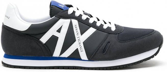 Armani Exchange Sneakers met logo Blauw
