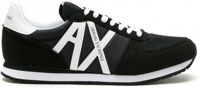 Armani Exchange Sneakers met logopatch Zwart