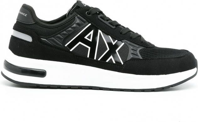 Armani Exchange Sneakers met logoprint Zwart