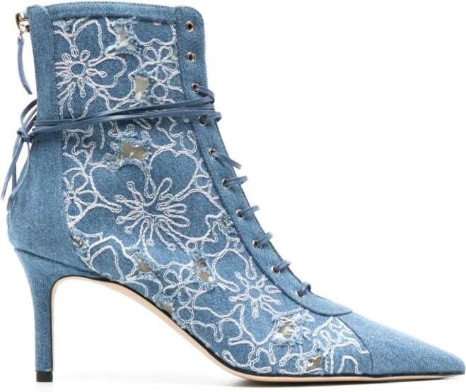 Arteana Torino 75 mm denim laarzen Blauw