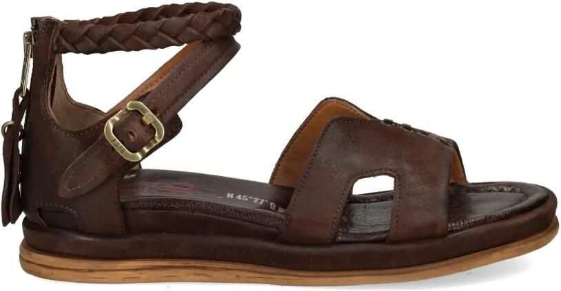 A.S.98 Gevlochten sandalen Bruin