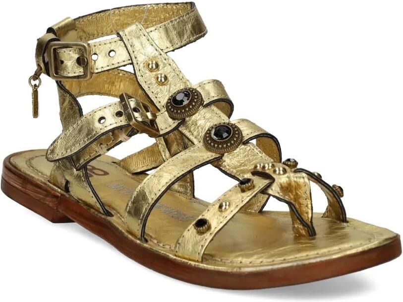 A.S.98 Grant sandalen met studs en gesp Goud - Foto 3