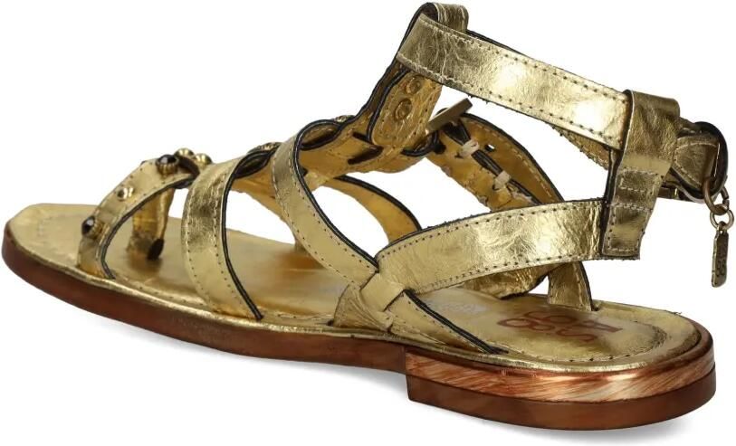 A.S.98 Grant sandalen met studs en gesp Goud - Foto 4
