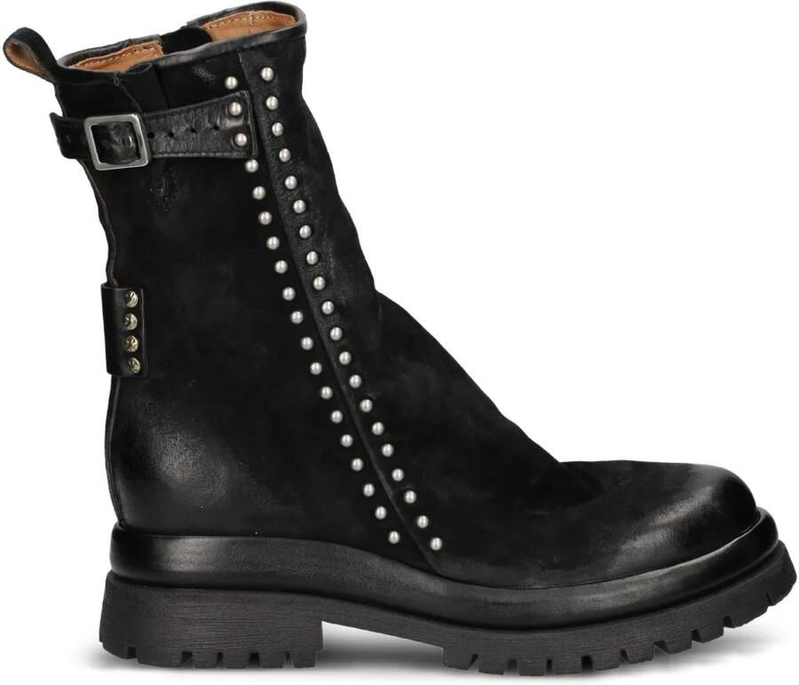 A.S.98 Laarzen met studs en gesp Zwart