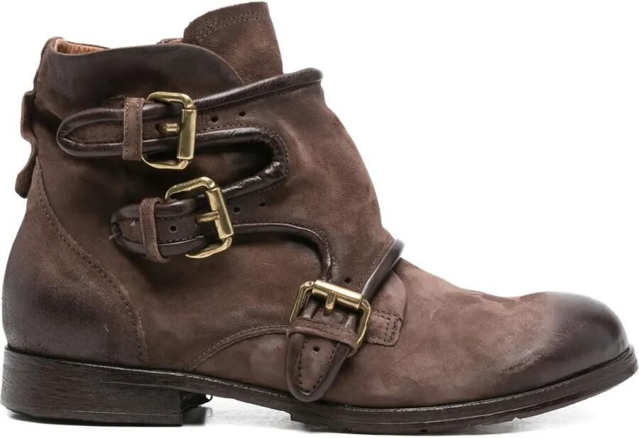 A.S.98 Leren laarzen Bruin