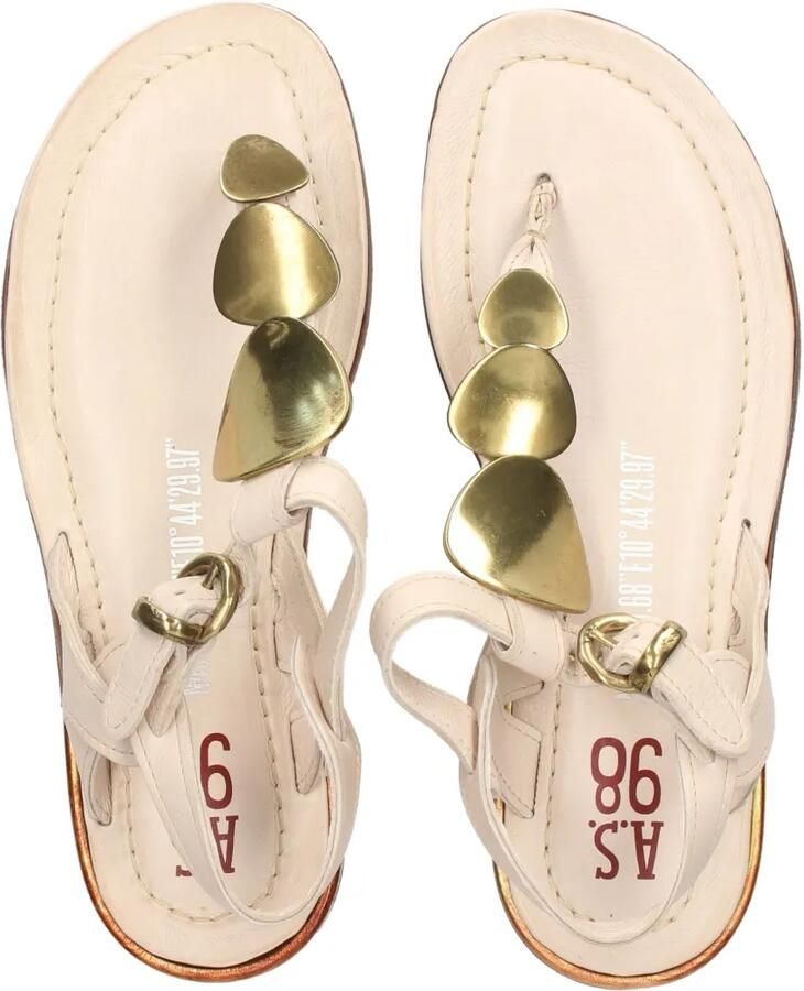 A.S.98 Leren sandalen Beige - Foto 2